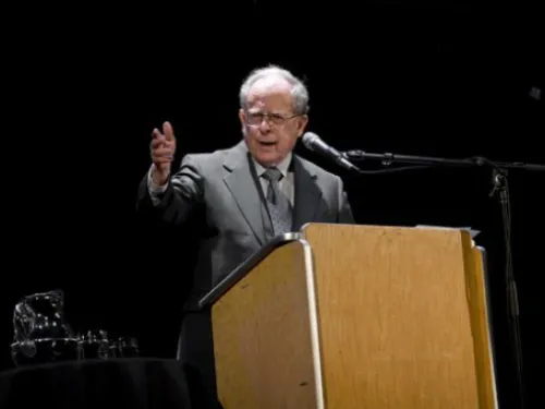 Jeremy Stone speaking at a podium