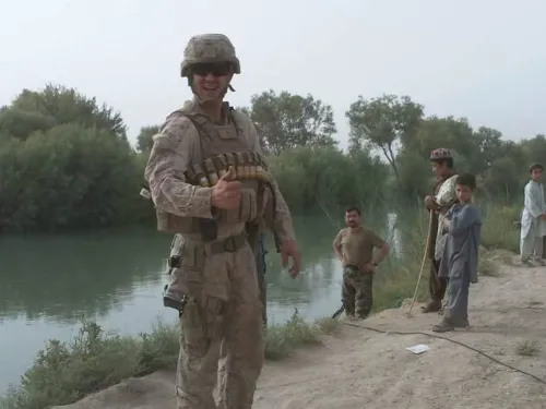 man in military uniform