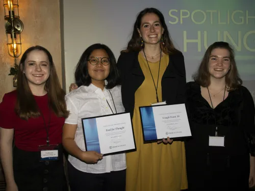 Students honored for their work on hunger