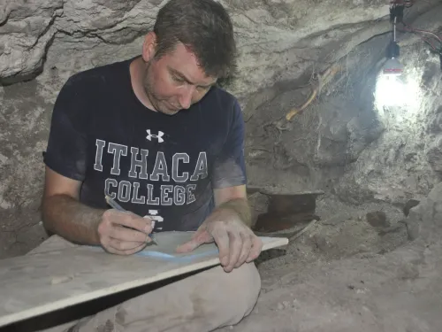 Thomas Garrison working in the field in Guatemala