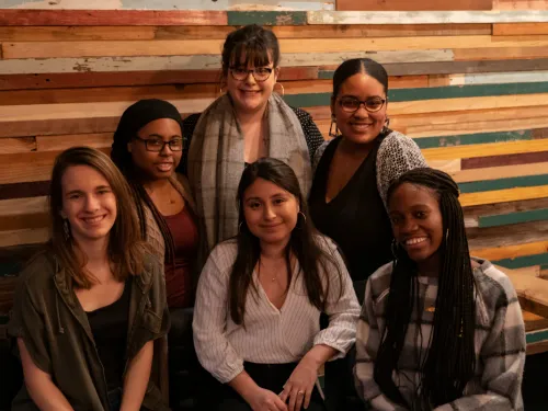 A group of young women