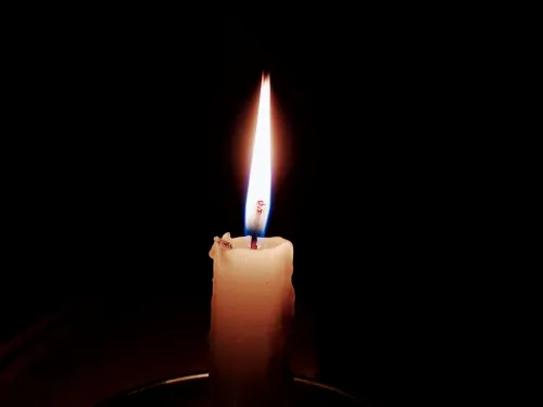 a burning candle