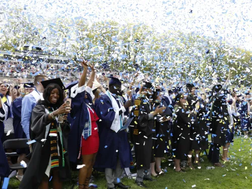 confetti at graduation