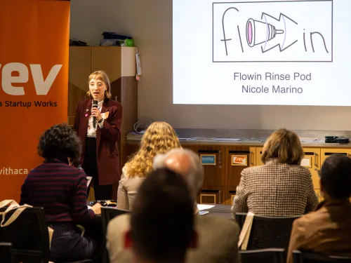 Nicole Marino '19, presenting.