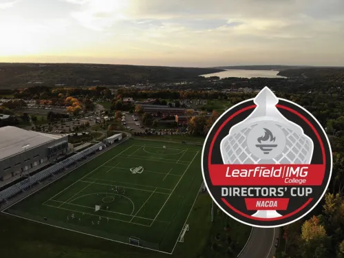 Shot of soccer field