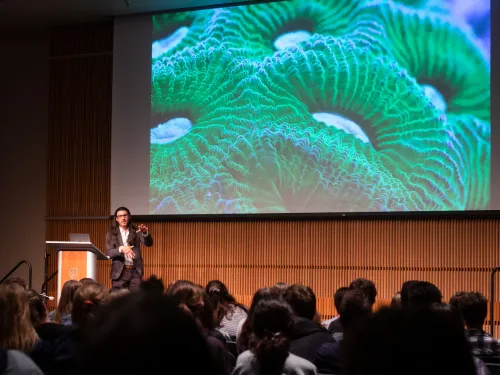 Jeff Orlowski Lecturing