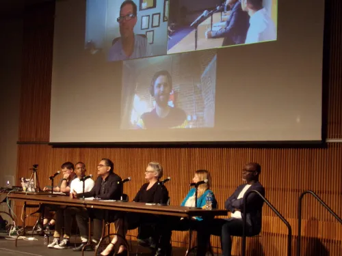 A group of people on a stage