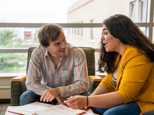 Students working together on a project