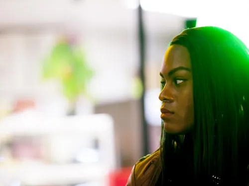 a person looking off into the distance