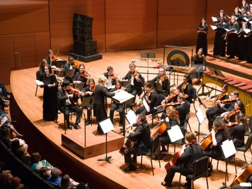 An ensemble on stage