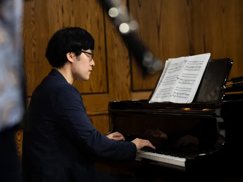 Student Playing Piano