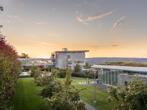 aerial photo of Ithaca College campus