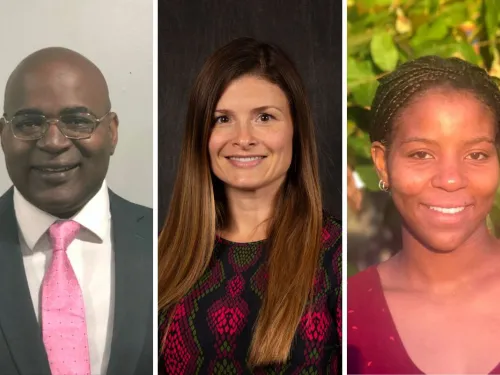 one man and two women