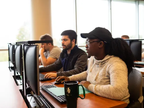 Students in the business school