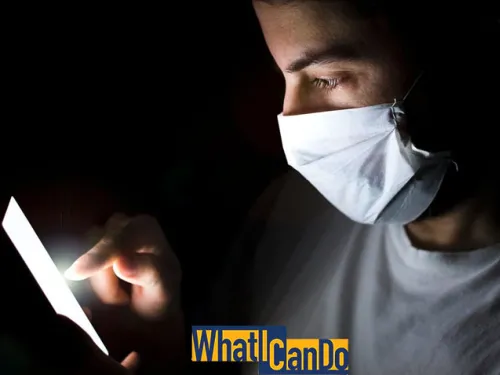 Doctor looking at paper. 