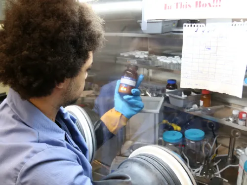 Kito Gilbert-Bass at the glove box