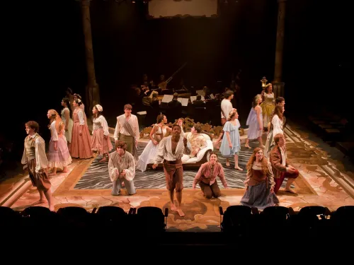 Students performing opera