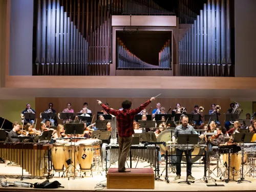 A concert in Ford Hall