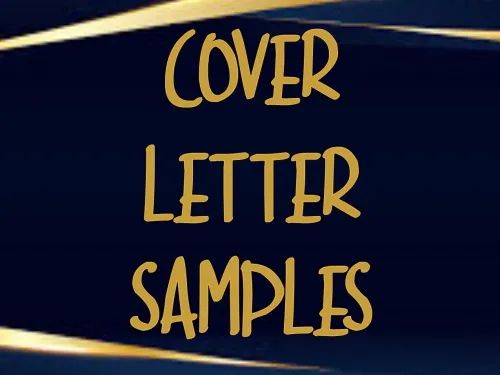 Cover Letter Samples