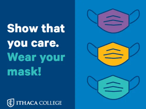 Sign reading "Show that you care. Wear your mask!"