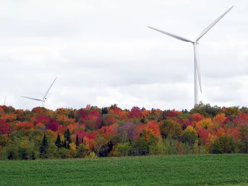 windmills in fall