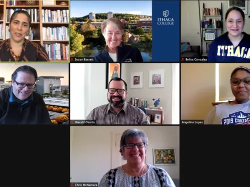 Screenshot of president's roundtable