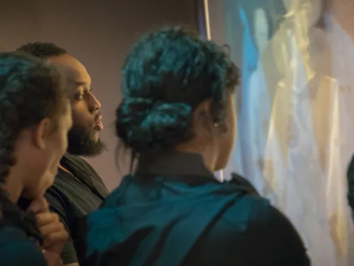 RahK Lash with students