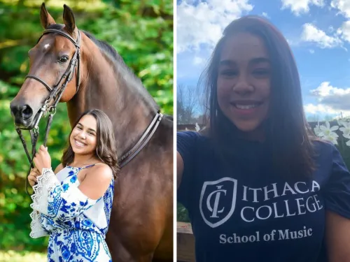 Alexa Rahman with horse and Headshot