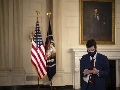 man working in White House
