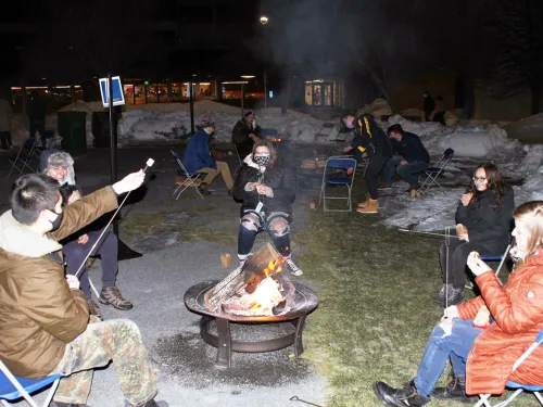students making smores