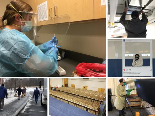 Ithaca College staff members worked long hours to ensure safe and seamless return to campus