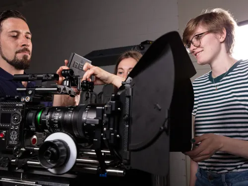 Park Students using a RED camera