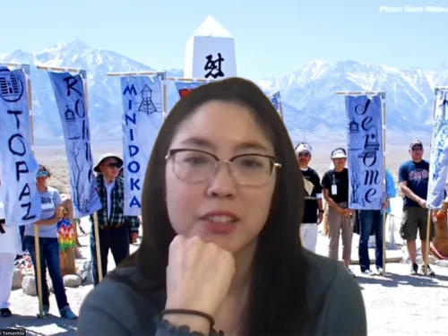 Wendi Yamashita speaking on screen