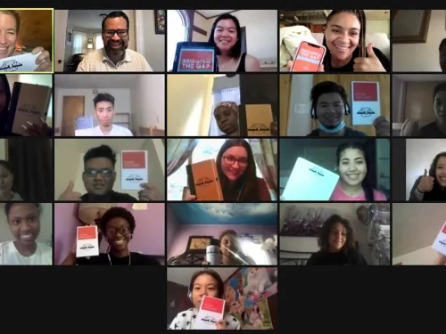 Screenshot of the Bridging the Gap course participants.