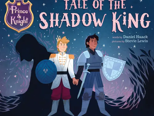 Cover of the Prince & Knight book showing two men standing