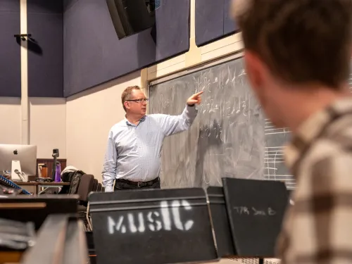Professor Titlebaum teaching a class