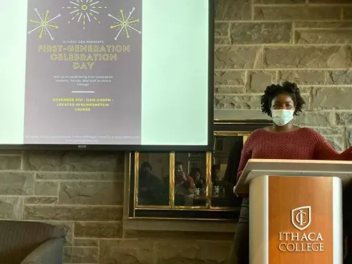  Shadayvia Wallace, program director for the MLK Scholar and First-Generation programs