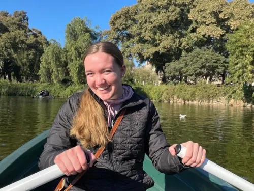 The rowboats we found at the park!