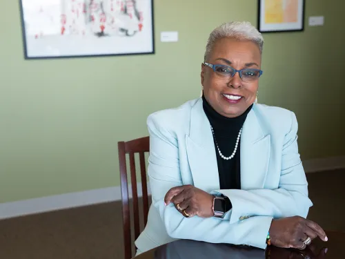 La Jerne Terry Cornish in her office