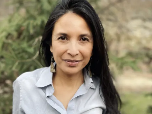 woman with dark hair