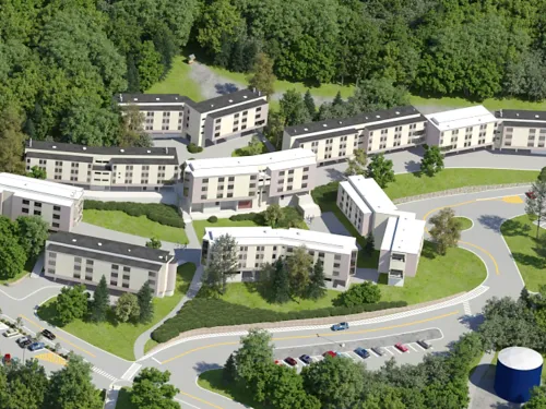 The Terraces Aerial View Using IC Campus Map