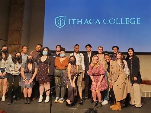 First gen students up on stage