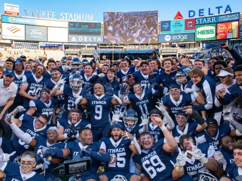 Football team on the field