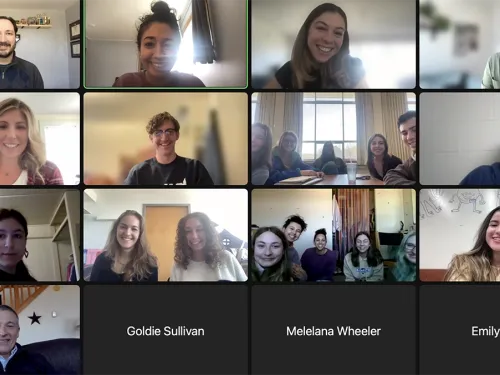 Screengrab of participants