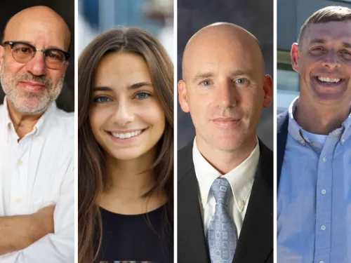 three men and a woman