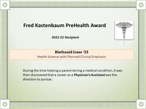 Kastenbaum Recipient