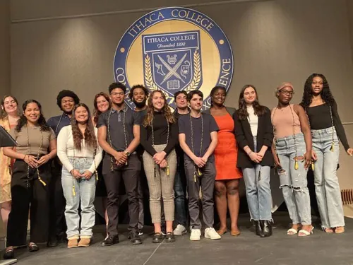 First Gen Students on stage