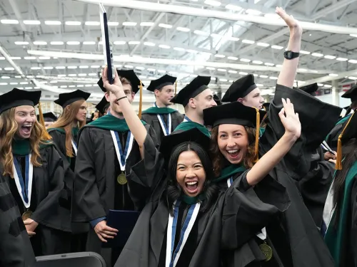 Students celebrating