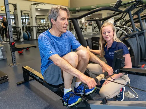 Image of student and client at the Wellness Clinic
