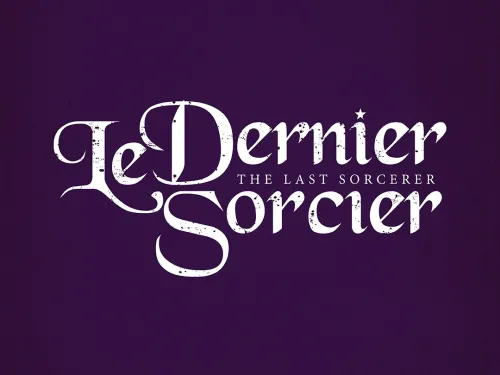 French words on a black background